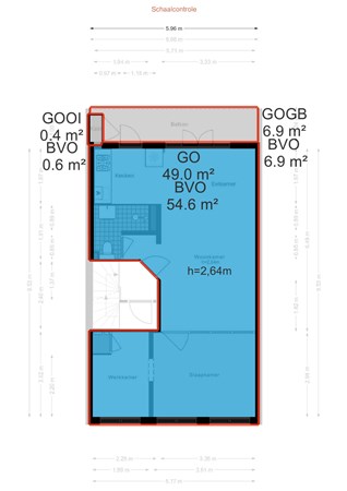 Floor plan - Van Spilbergenstraat 31-1, 1057 PW Amsterdam 